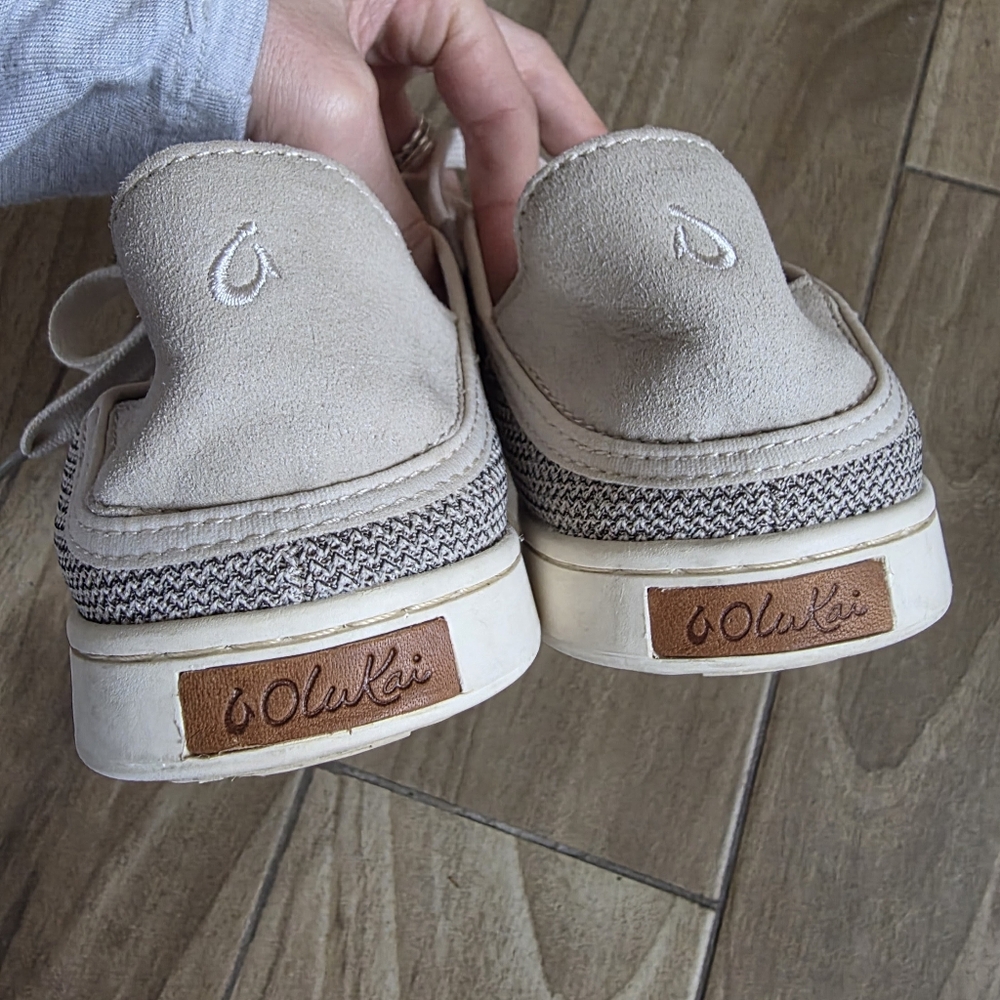 OluKai Pehuea Li Convertible Sneakers Women’s Size 8 Gray Knit Comfort - Picture 12 of 16